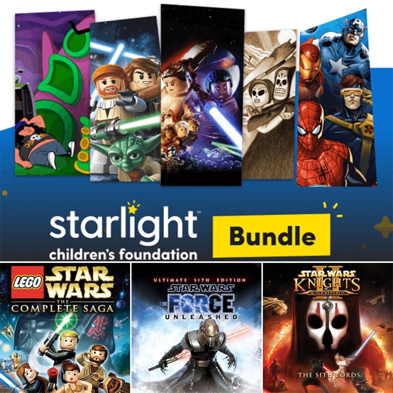 Humble „Starlight“ Bundle 16 Titel, unter anderem Star Wars The Force Unleashed: Ultimate Sith Edition ab 9,96€
