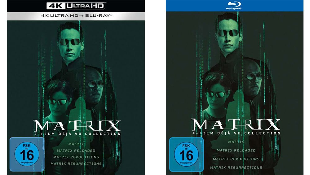 „The Matrix“ 4-Film Déjà Vu Collection ab November 2022 auf 4K UHD & Blu-ray – Update2