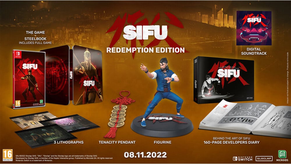„SIFU“ Redemption Collectors Edition & Vengeance Edition ab November 2022 für die Nintendo Switch – Update2