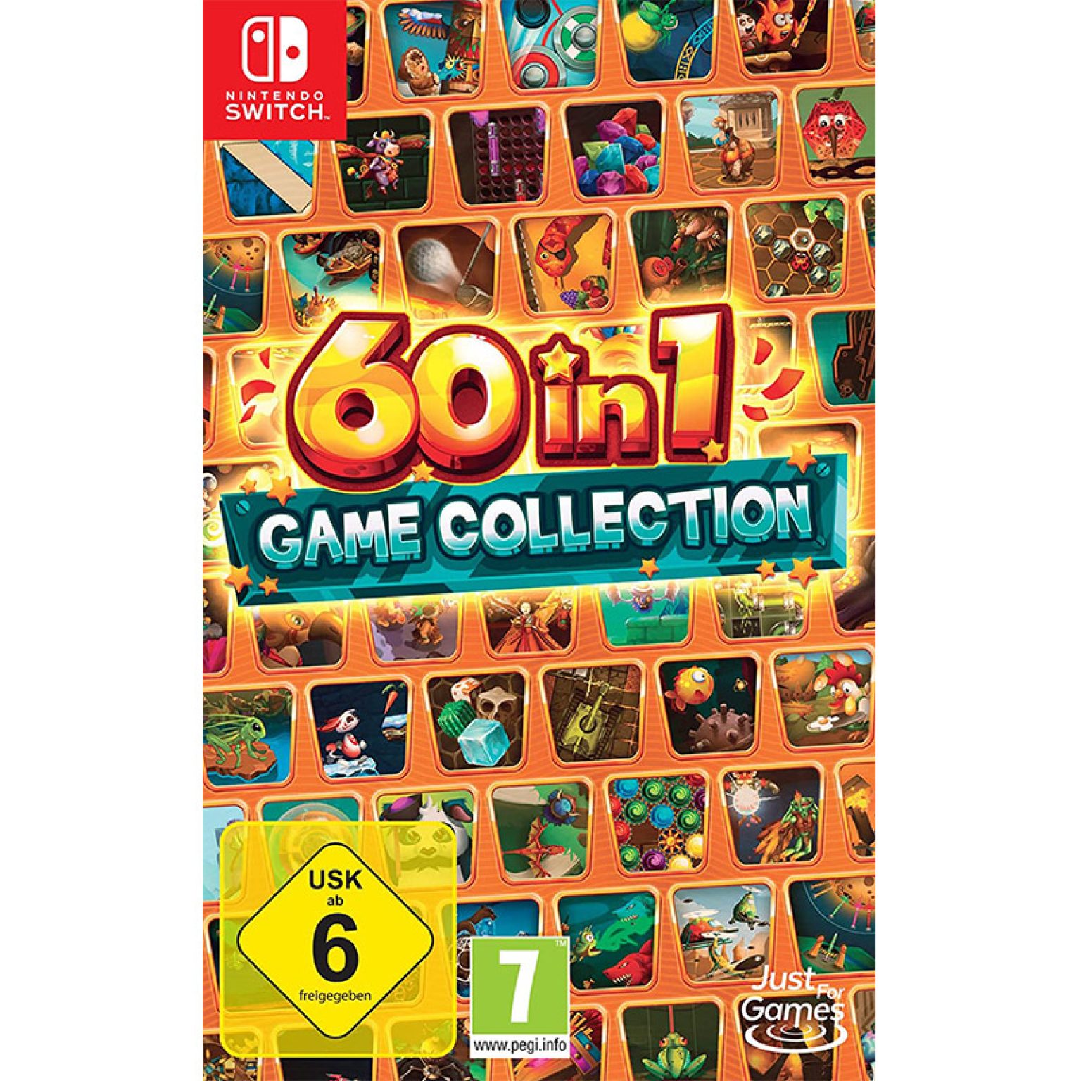 nintendo switch mit spiel angebot "60 in 1 Game Collection" ab Dezember 2022 für die Nintendo Switch