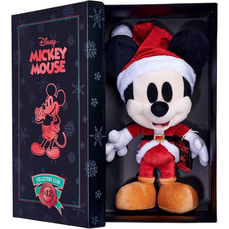 Mickey Mouse Collectors Club Serie: 12 Plüschfiguren im Geschenkkarton | Dezember Edition