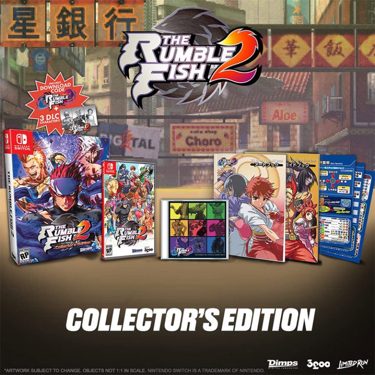 „The Rumble Fish 2“ Collectors Edition ab Juli 2023 für Nintendo Switch & Playstation 4