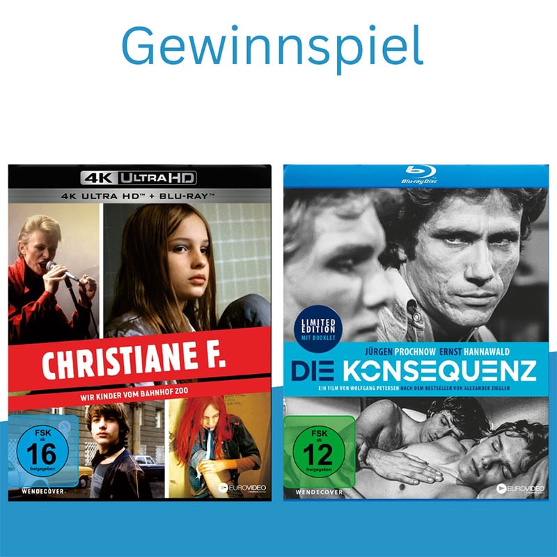 Gewinnspiel: „Christiane F. – Wir Kinder vom Bahnhof Zoo“ auf 4K UHD oder „Die Konsequenz“ auf Blu-ray – Beendet