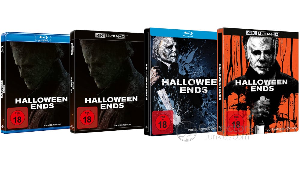 "Halloween Ends" 4K & Bluray Steelbook & Standard Varianten auf 4K