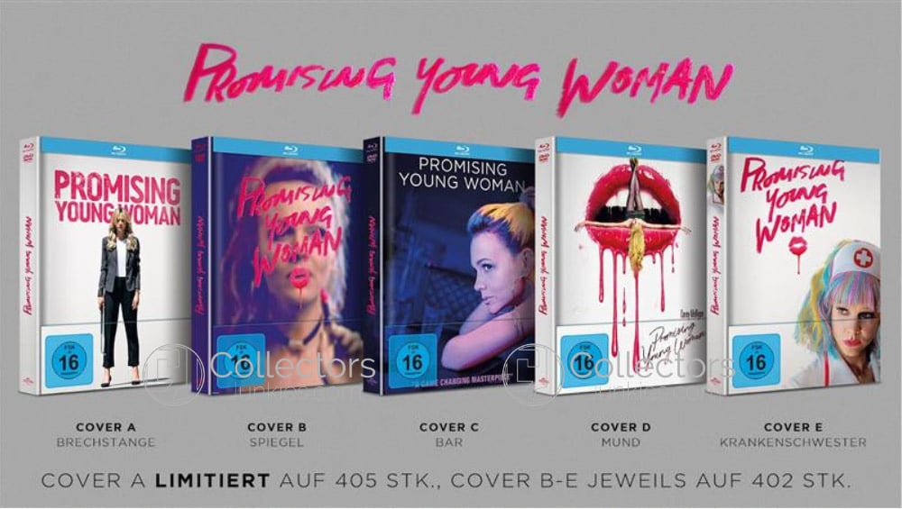 „Promising Young Woman“ ab 2022 in 5 Blu-ray Mediabooks