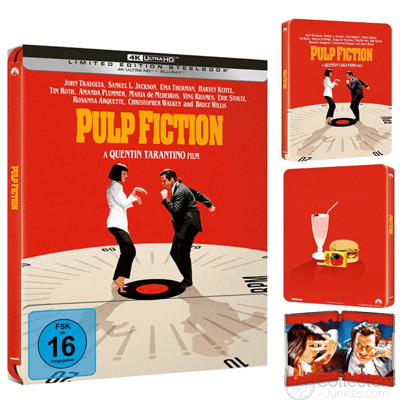 „Pulp Fiction“ ab Dezember 2022 im 4K Steelbook (DE/ IT/ US/ UK/ FR) – Update4