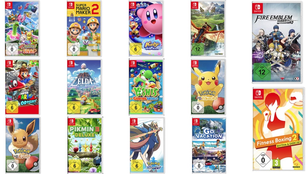 Für 49€ einkaufen und 4,95€ sparen – unter anderem mit Nintendo Switch Titeln