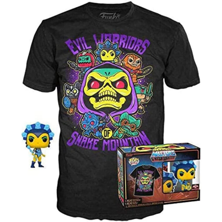 Funko POP & Tee: Motu – Evil Lyn Figur + Shirt (L) für 19,24€
