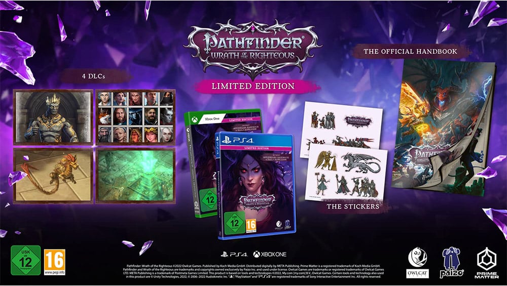 „Pathfinder: Wrath of the Righteous“ Limited Edition für PS4 & Xbox One für je 39,99€