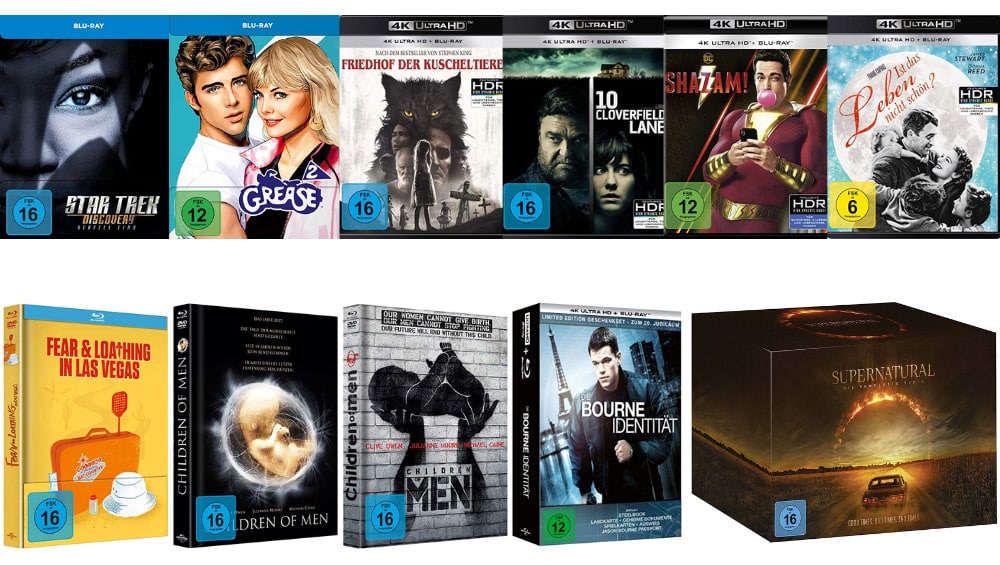 „2 für 1“ Aktion bei Amazon auf ausgesuchte Filme & Serien auf 4K UHD, Blu-ray & DVD – Update