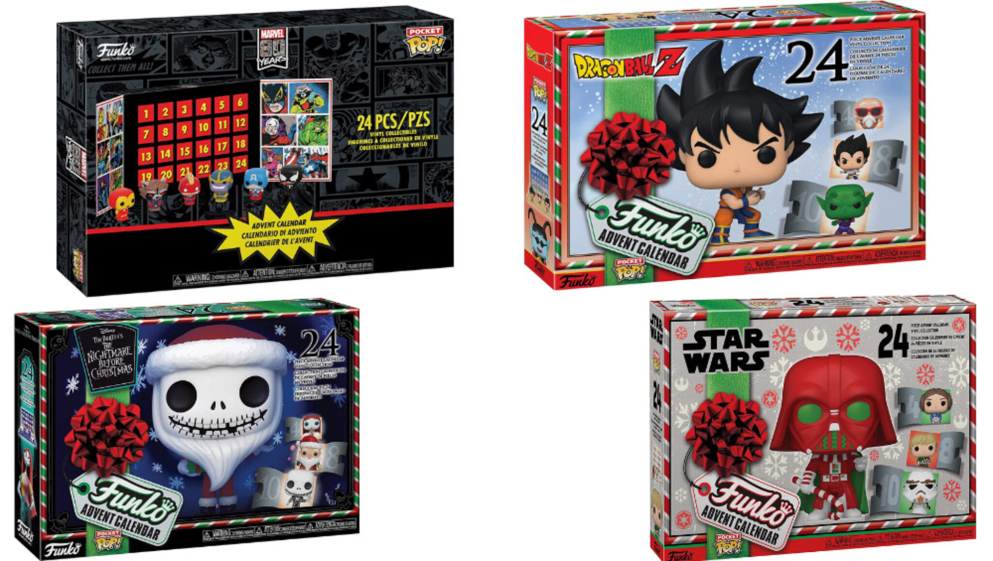 Funko POP Adventskalender Dragon Ball Z für 37,99€ & Marvel für 38,88€