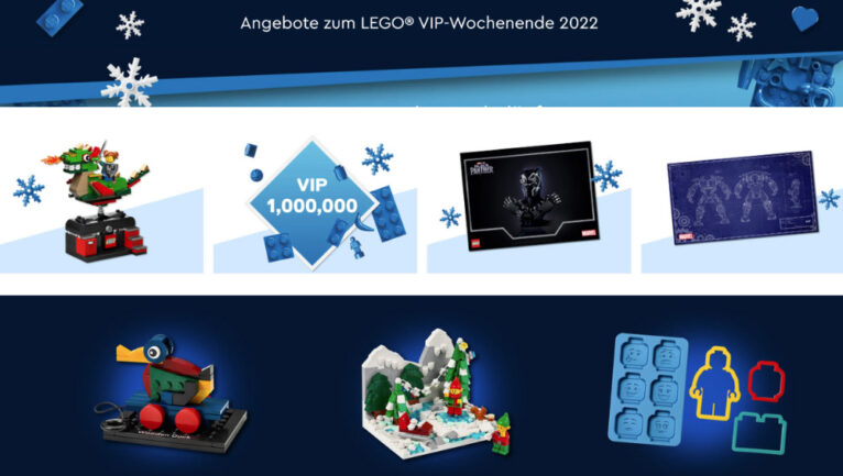 LEGO VIP-Wochenende mit exklusiven Prämien, Rabatte & doppelte Punkte