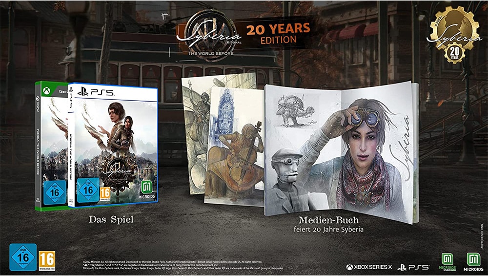 „Syberia: The World Before“ 20 Years Edition für Playstation 5 & Xbox Series X für je 39,99€