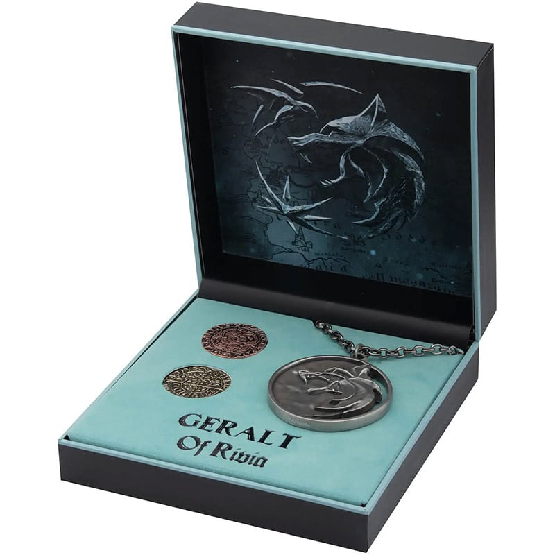 The Witcher „Geralt’s Medallion & Coins“ Replica Set ab April 2023
