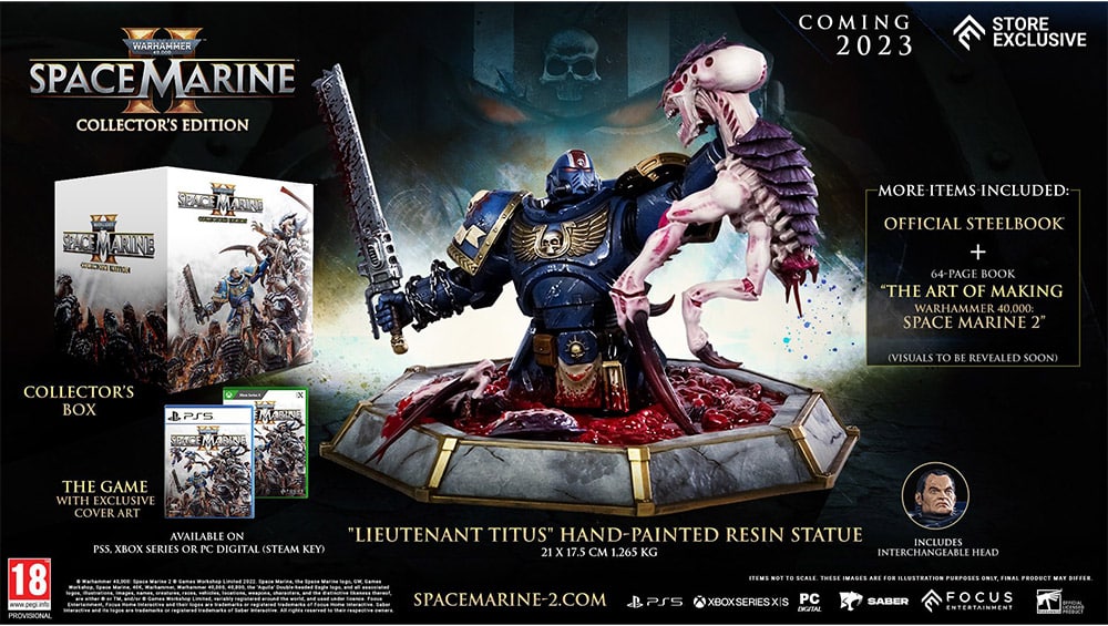 „Warhammer 40,000: Space Marine 2“ Collector’s Edition ab 2023 für Playstation 5, Xbox Series X & PC