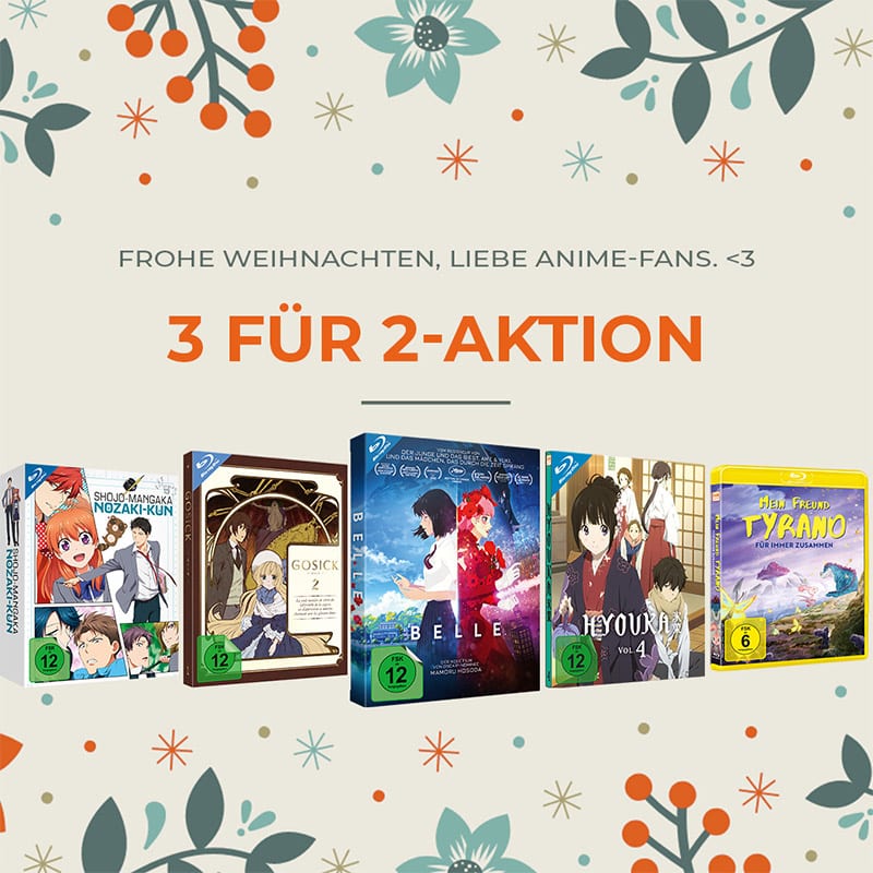 „3 für 2 Aktion“ bei Anime-Planet (Blu-ray und DVD)