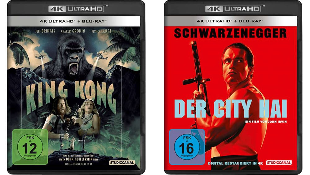 Der City Hai“ & „King Kong (1976)“ ab März 2023 jeweils als 4K Standard  Variante - Update