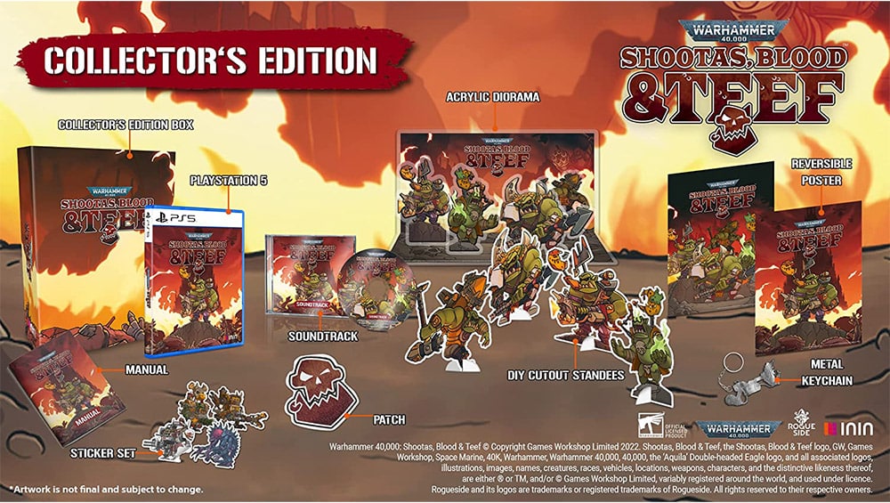 „Warhammer 40,000: Shootas, Blood and Teef“ Collectors Edition für die Playstation 5/4 für je 59,99€