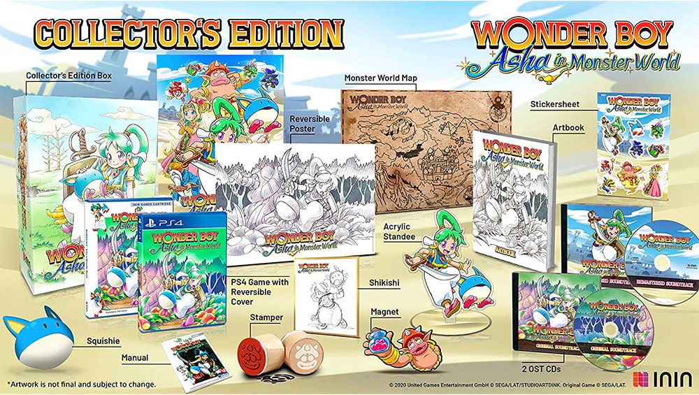 „Wonder Boy: Asha in Monster World“ Collectors Edition für die Playstation 4 & Nintendo Switch für je 99,99€