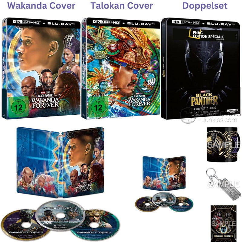 „Black Panther: Wakanda Forever“ in 2 4K Steelbooks & Standard Varianten ab März 2023 | 3D Version in Japan – Update4