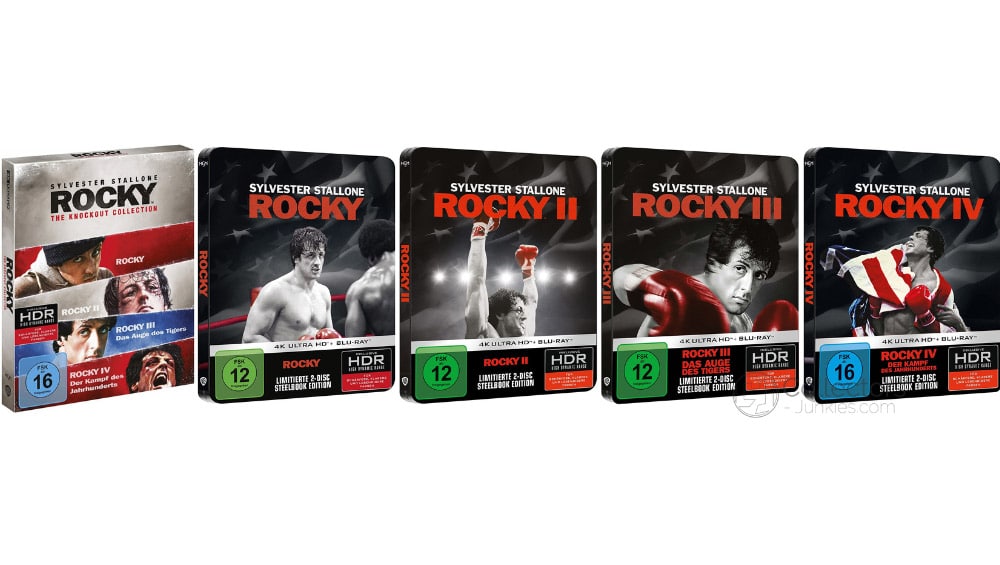 „Rocky I-IV“ in 4K Steelbooks & Knockout Collection | Teil IV inkl. Directors Cut – ab Februar/März 2023 (DE/ US/ FR/ IT/ UK) – Update10