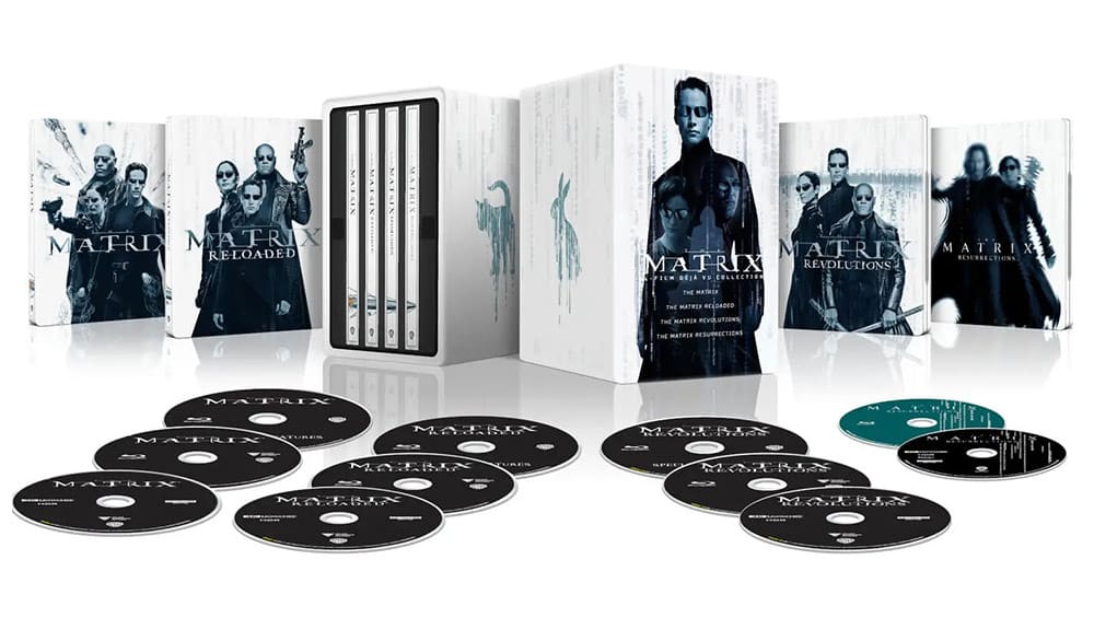 “Matrix 1-4” ab 2022 als 4-Film Steelbook Collection (8 Discs) (DE/ IT/ UK/FR) – Update2