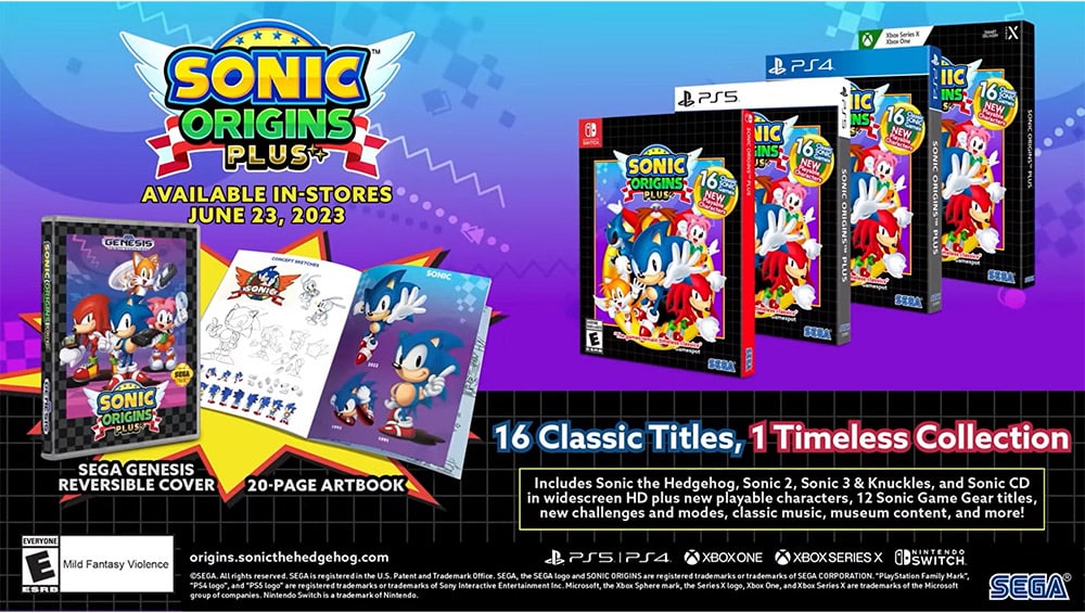 „Sonic Origins Plus“ ab Juni 2023 für die Playstation 5/4, Xbox Series X/ One & Nintendo Switch – Update