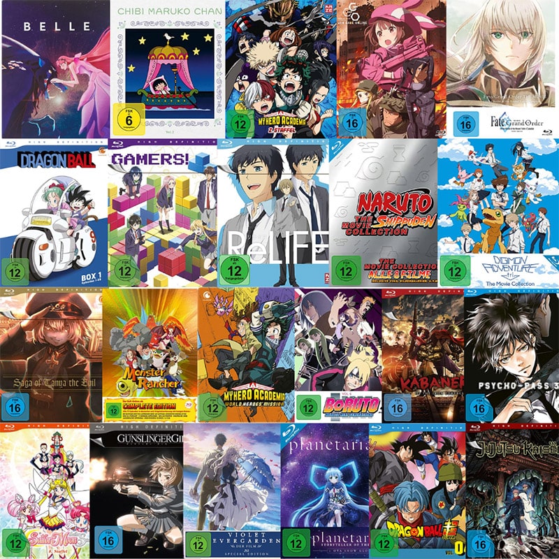 Amazon Anime Convention mit reduzierten Animes auf Blu-ray, 4K UHD & DVD