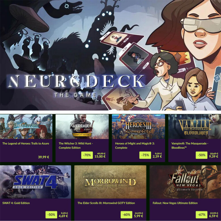 „Neurodeck Psychological Deckbuilder“ Gratis & Springesale bei GOG