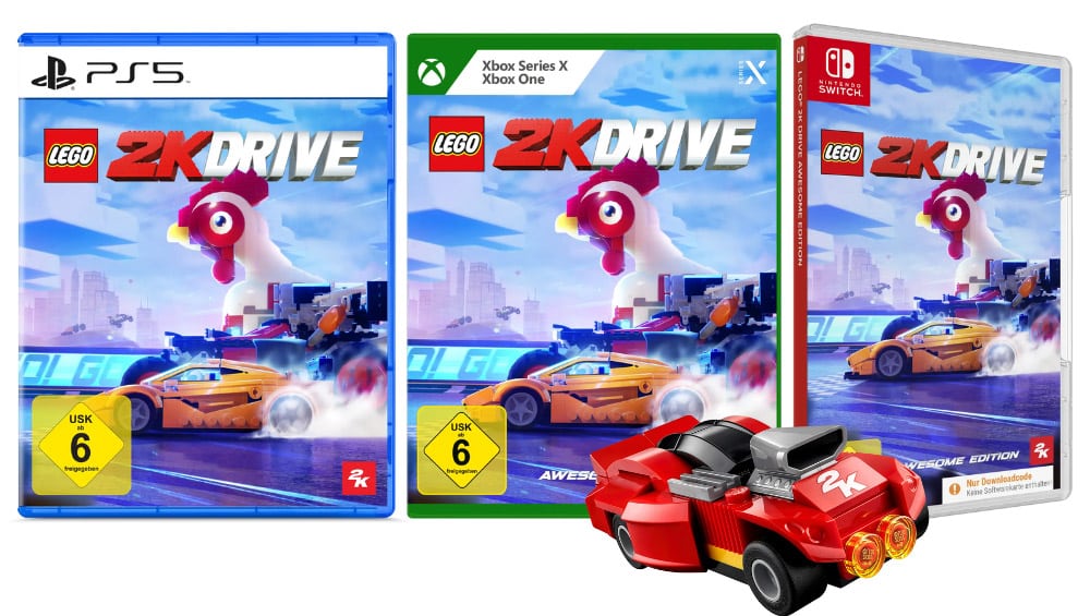 „Lego 2K Drive“ ab Mai 2023 für Nintendo Switch, Playstation 5/4, Xbox Series X/ One & PC