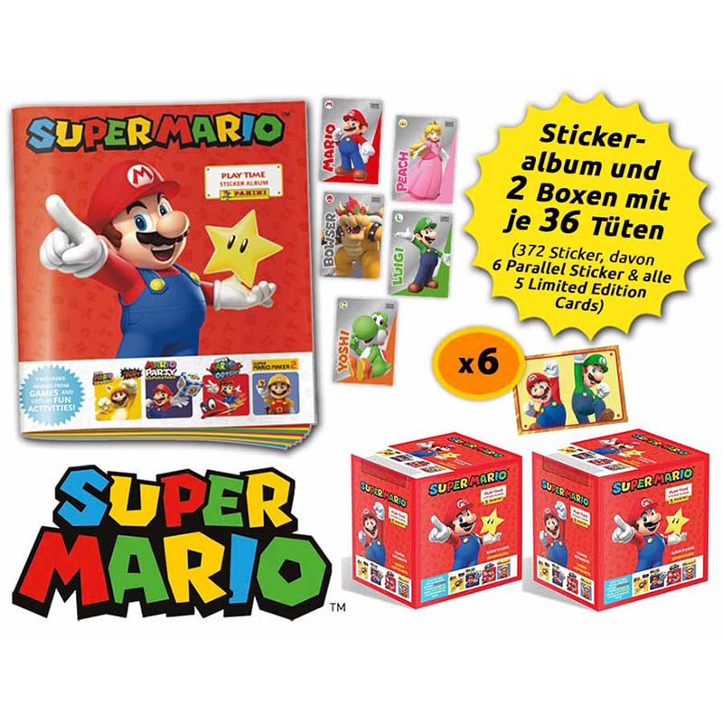 Super Mario – Play Time Stickerkollektion ab März 2023