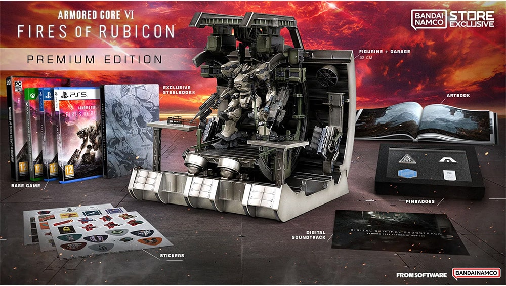 „Armored Core VI Fires of Rubicon“ Premium Collectors Edition, Collectors Edition & weitere Varianten ab August 2023 – Update5