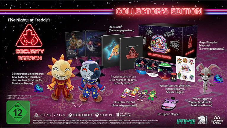 „Five Nights at Freddy’s – Security Breach“ Collectors Edition ab 2023 auch für Nintendo Switch