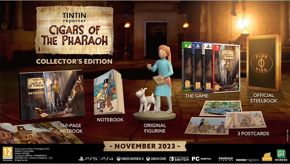 „Tintin Reporter – Die Zigarren des Pharaos“ Limited Edition & Collectors Edition ab November 2023 – Update2
