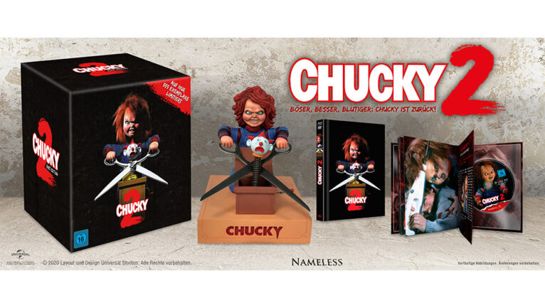 „Chucky 2“ ab April 2023 als Büsten Edition inkl. Blu-ray Mediabook – Update