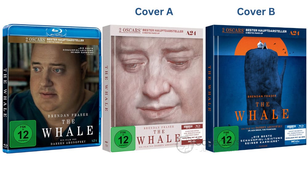 „The Whale“ ab Juli 2023 in 2 4K Mediabooks & Standard Varianten – Update