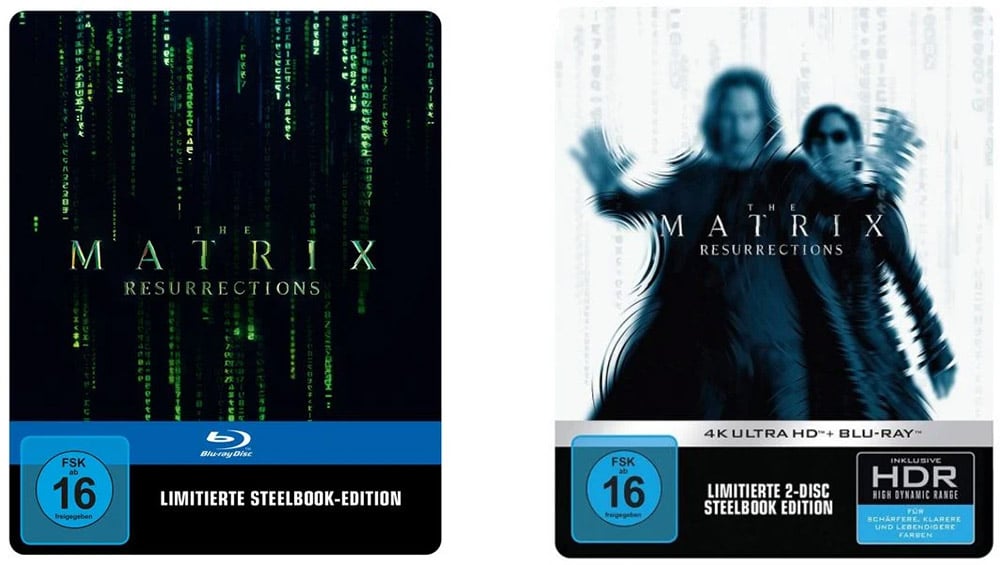 „Matrix Resurrections“ im Blu-ray Steelbook für 9,99€ | 4K Steelbook für 19,99€