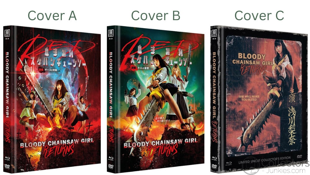 „Bloody Chainsaw Girl“ ab Juni 2023 in 3 Blu-ray Mediabooks – Update
