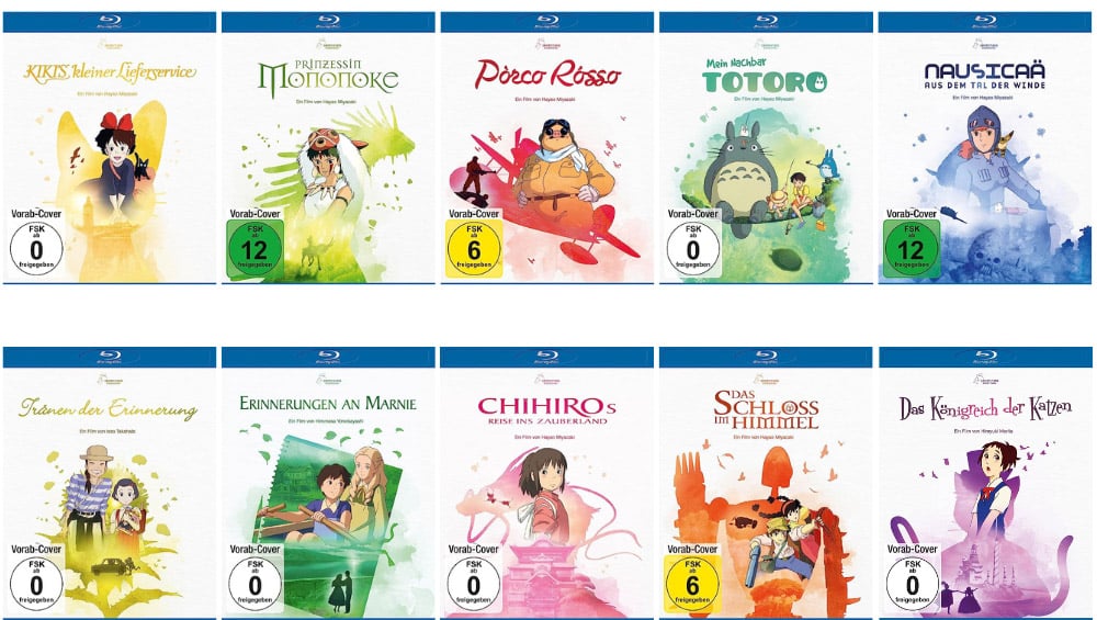 11 Studio Ghibli Filme ab September 2023 als Blu-ray White Edition – Update2