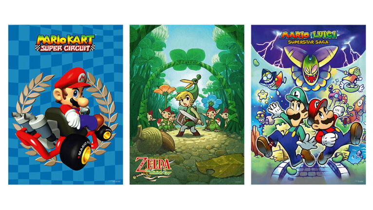 Game Boy Advance-Posterset im My Nintendo Store