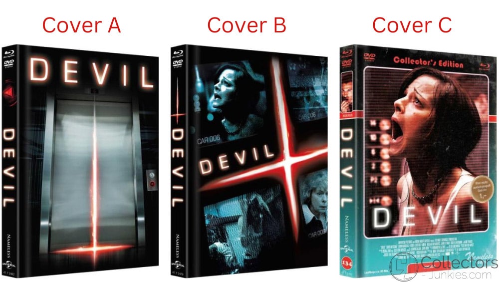 „Devil – Fahrstuhl zur Hölle“ ab Juli 2023 in 3 Blu-ray Mediabooks – Update