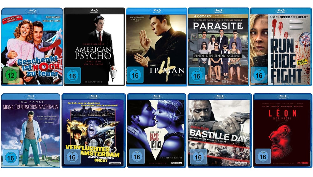 5 Blu-rays & DVDs für 30€ – Auswahl aus über 500 Titeln