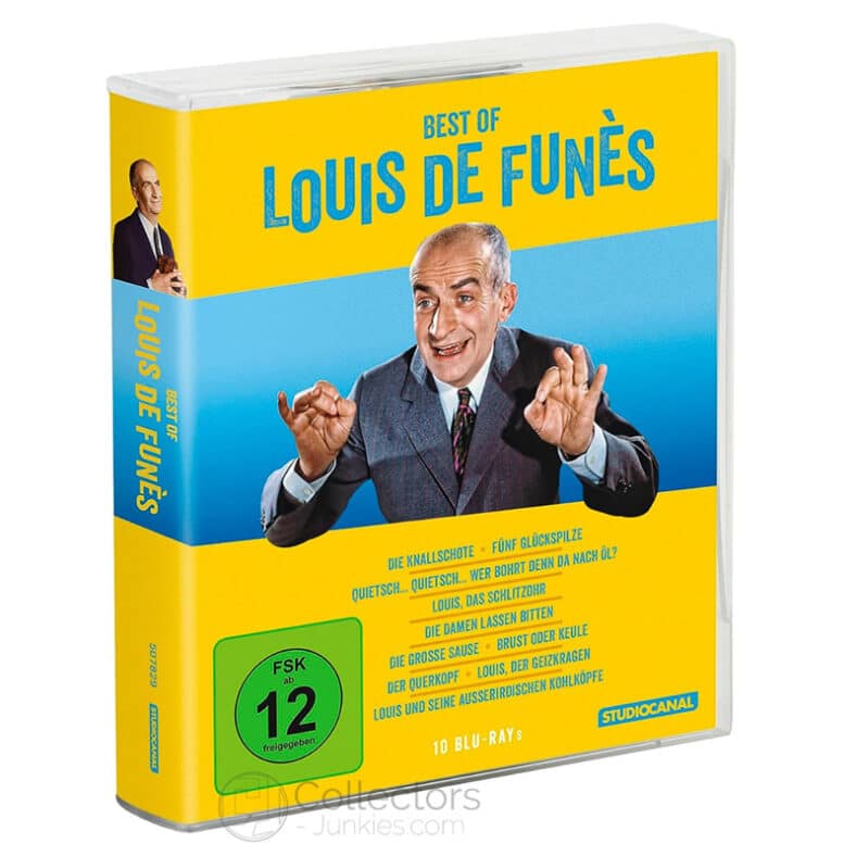 Fabulous Maglietta Donna Louis De Funès Blu - 100% Cotone, Stampa HD, Taglia L - 4
