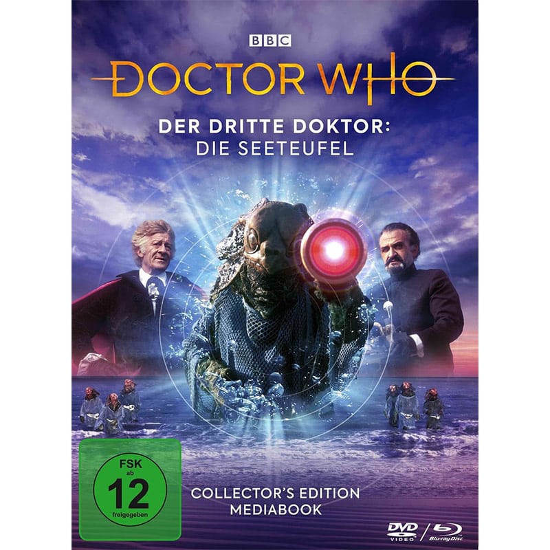 „Doctor Who: Der Dritte Doktor – Die Seeteufel“ ab November 2023 im Blu-ray Mediabook