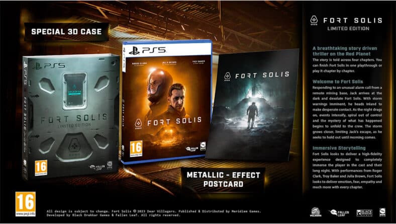 Fort Solis - Limited Edition PS5 - Jeu Occasion Complet - Multilingue (EN/FR/ES/PT) - PEGI 16