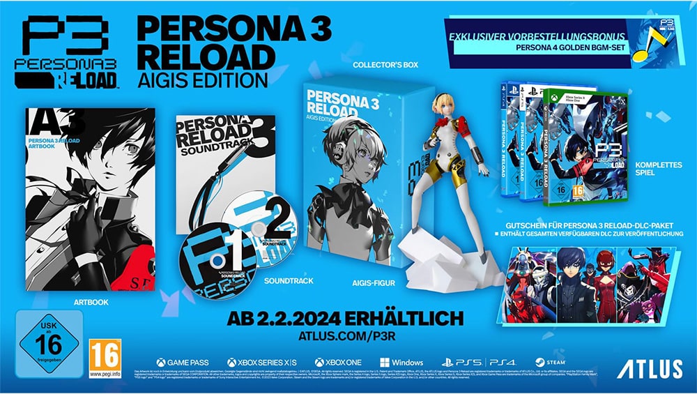 „Persona 3 Reload“ Collectors Edition & Standard Variante ab Februar 2024 – Update3