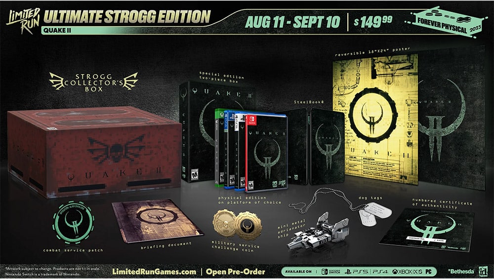 „Quake II“ Ultimate Strogg Edition, Special Edition & Standards ab 2023