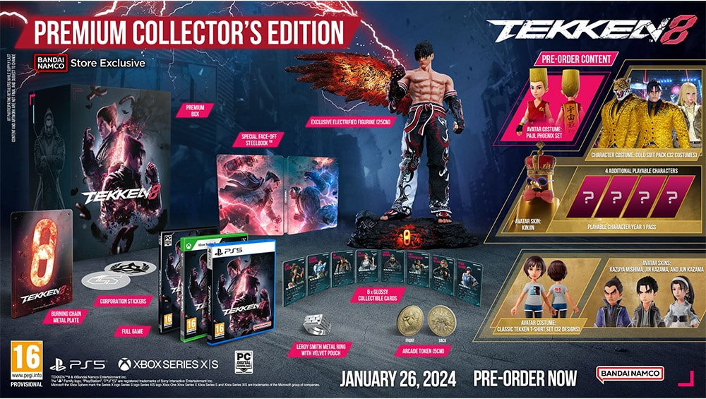 „Tekken 8“ Premium Collectors Edition, Ultimate Edition & Standard Varianten ab Januar 2024 – Update2