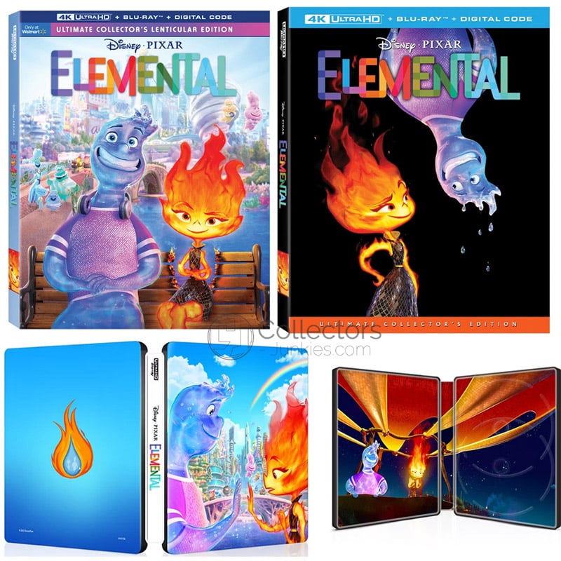 Pixar´s "Elemental" im Bluray Steelbook & Standard Varianten auf Blu