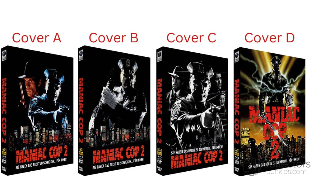 „Maniac Cop 2“ ab November 2023 in mehreren 4K Mediabooks